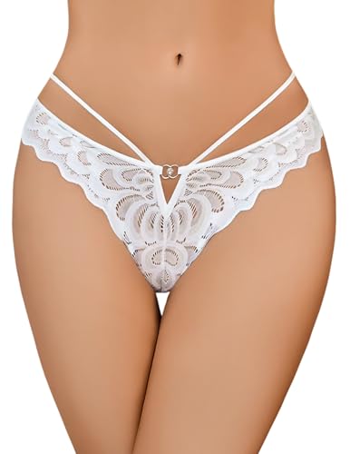 Avidlove Sexy Underwear for Women Lace Bikini Panties Criss Cross Back Underpants
