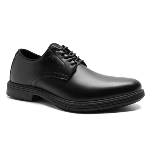 Orthopedic Business Leather Dress Shoes - Arch Support Formal Wingtip Oxford for Mens - Plantar Fasciitis Cap Toe Comfortable Oxfords - Orthotics Patent Tuxedo Sneakers for Foot and Heel Pain Relief