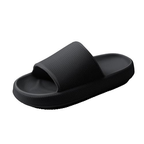HUXMEYSON Slides for Women, Quick Dry Slides for Men, Arch Support Shower Shoes with Cushioned Sole