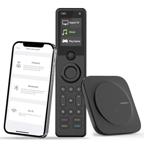 SofaBaton X1S Universal Remote with Hub, Universal Remote Control with One Touch Activities, Customize SofaBaton APP, Compatible with 60 Devices, Compatible with Alexa Google Assistant, Raise to Wake