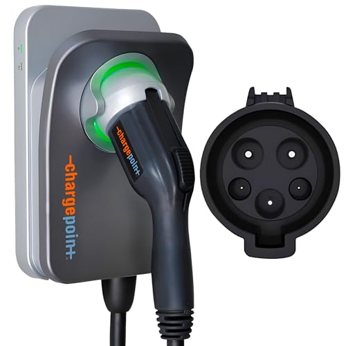 ChargePoint HomeFlex Level 2 EV Charger J1772, Hardwired for Electric Car - Fast Smart Battery Power Charging at Home for Electric Automobile Vehicles