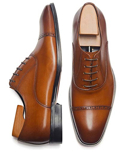 Men's Oxford Formal Comfortable Dress Shoes Genuine Leathers
