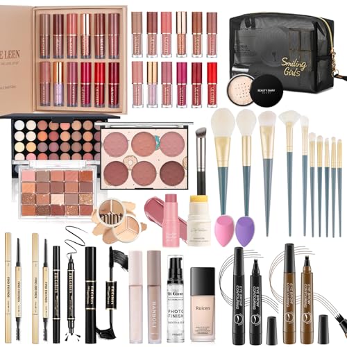 Makeup Kit for Women Full Kit, Makeup Set, Makeup Sets for Women Girls Teens, maquillaje para mujer, Make Up Set Includes Foundation 40 Color Eyeshadow Lipgloss etc Cosmetic Makeup Kit for Girls